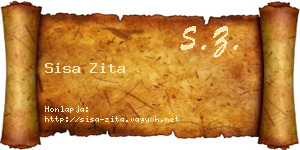 Sisa Zita névjegykártya